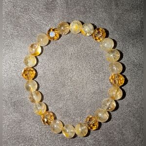 Citrine Beaded Bracelet